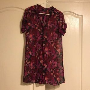 Sheer Floral Dress